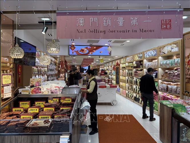 Một tiệm bánh tại Macau. Ảnh: Mạc Luyện - PV TTXVN tại Macau