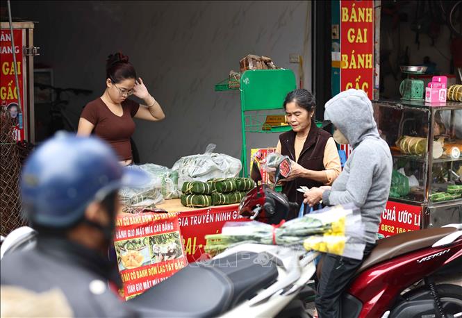 Người dân đi chợ truyền thống, chợ dân sinh để mua sắm Tết. Ảnh: Thanh Tùng - TTXVN