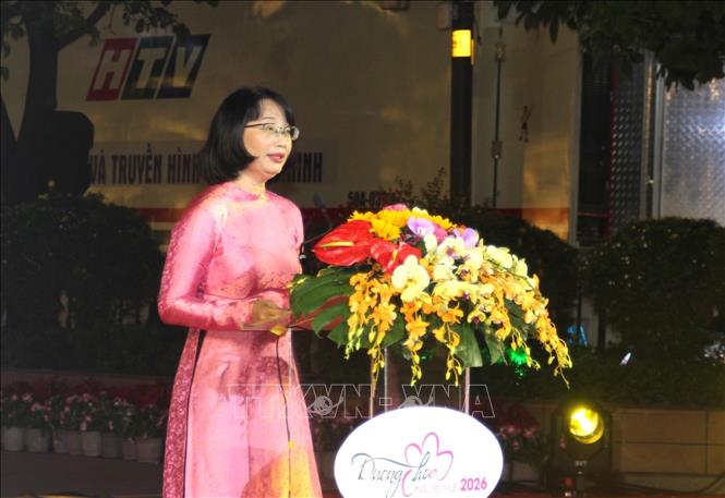 Phó Chủ tịch UBND Thành phố Hồ Chí Minh Trần Thị Diệu Thúy phát biểu tại lễ khai mạc. Ảnh: Mỹ Phương – TTXVN.