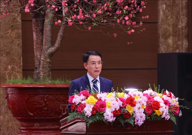 Phó Bí thư Thường trực Thành ủy Hà Nội Nguyễn Trọng Đông phát biểu. Ảnh: Văn Điệp – TTXVN