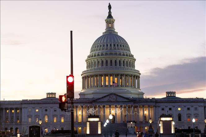 Toà nhà Quốc hội Mỹ ở Washington DC. Ảnh: THX/TTXVN
