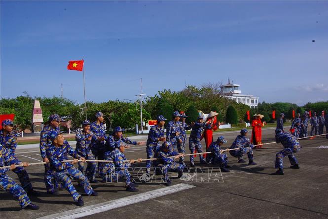 Hội thi kéo co ngày đầu năm ở đảo Trường Sa ngày đầu năm mới Bính Ngọ 2026. Ảnh: TTXVN phát