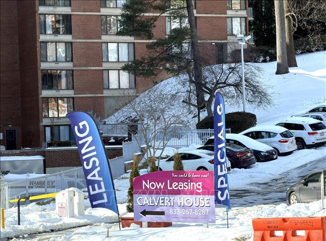Một khu căn hộ cho thuê trên phố Calvert ở trung tâm thủ đô Washington D.C. Ảnh: Ngọc Quang - PV TTXVN tại Mỹ
