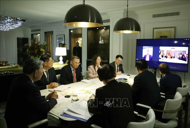 Tổng Bí thư Tô Lâm điện đàm với Thượng nghị sĩ Hoa Kỳ Bill Hagerty. Ảnh: Thống Nhất – TTXVN