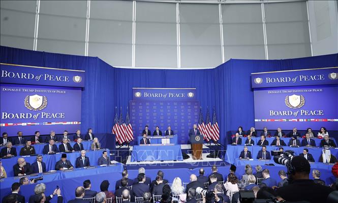 Opening session of the Board of Peace for Gaza in Washington D.C., the United States.
VNA Photo: Thống Nhất
