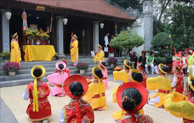 Tế lễ là hoạt động không thể thiếu trong mỗi lễ hội. Ảnh: Thanh Thương - TTXVN