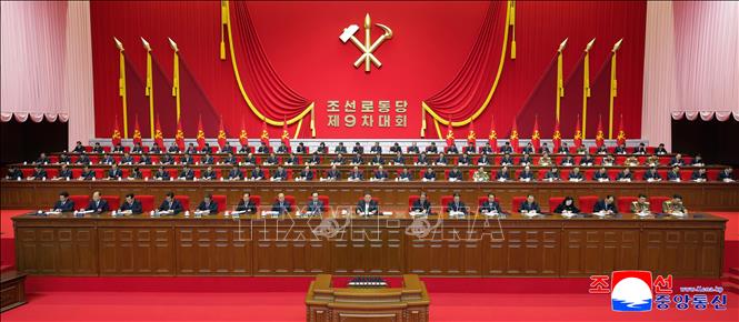 Toàn cảnh lễ khai mạc Đại hội Đảng Lao động Triều Tiên lần thứ IX tại Bình Nhưỡng, ngày 19/2/2026. Ảnh: Yonhap/TTXVN