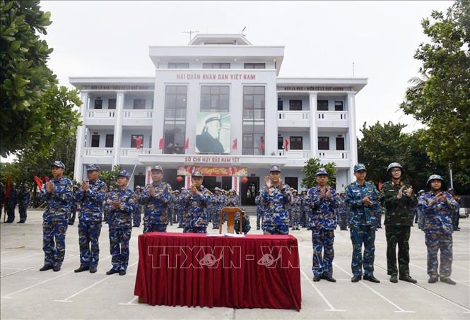 Lữ đoàn 146 (Vùng 4 Hải quân) tổ chức Lễ ra quân huấn luyện và phát động phong trào thi đua trong huấn luyện năm 2026. Ảnh: TTXVN phát