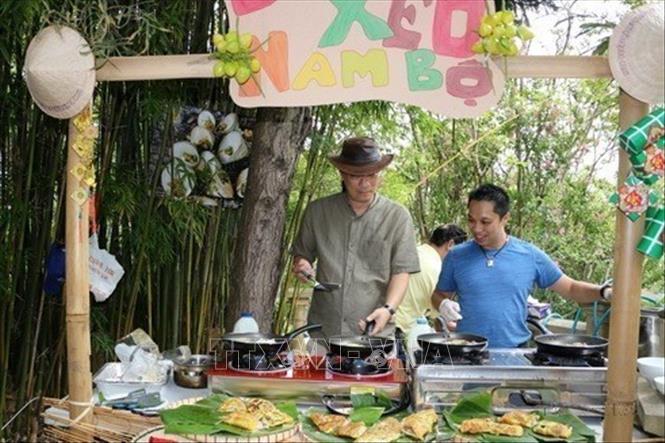 Một trong những gian ẩm thực mang hương vị miền Nam tại chương trình 