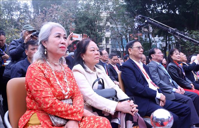Đại biểu và Nhân dân dự lễ kỷ niệm 237 năm Chiến thắng Ngọc Hồi - Đống Đa (1789 - 2026). Ảnh: Văn Điệp – TTXVN