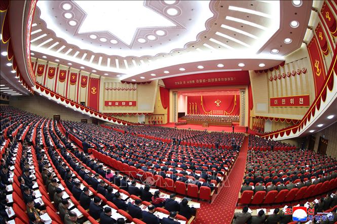 Quang cảnh ngày làm việc thứ hai của Đại hội lần thứ IX Đảng Lao động Triều Tiên ở Bình Nhưỡng ngày 20/2/2026. Ảnh: KCNA/TTXVN