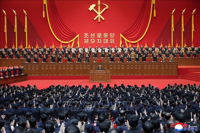 Quang cảnh ngày làm việc thứ hai của Đại hội lần thứ IX Đảng Lao động Triều Tiên ở Bình Nhưỡng ngày 20/2/2026. Ảnh: KCNA/TTXVN