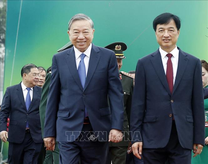 Tổng Bí thư Tô Lâm đến dự Lễ phát động “Tết trồng cây đời đời nhớ ơn Bác Hồ” Xuân Bính Ngọ 2026. Ảnh: Thống Nhất – TTXVN