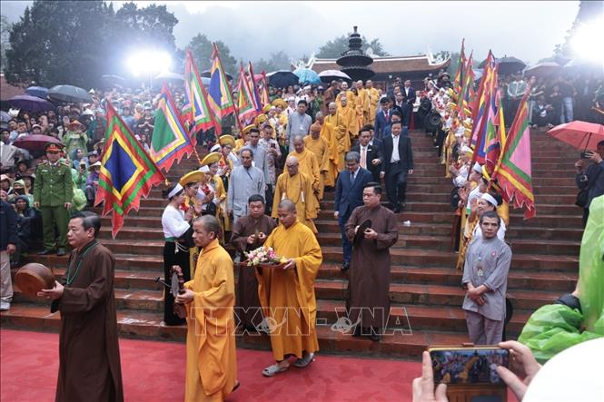 Quang cảnh lễ khai hội. Ảnh: Trần Việt - TTXVN 