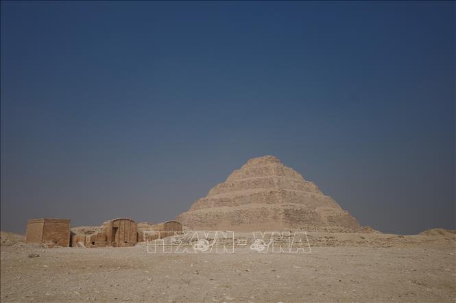 Kim tự tháp Saqqara. Ảnh: Hoàng Nhật - PV TTXVN tại Ai Cập