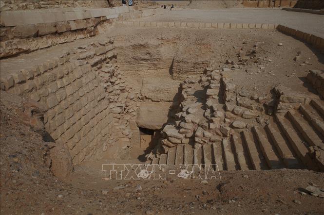 Lối đi khác vào Kim tự yháp Saqqara. Ảnh: Hoàng Nhật - PV TTXVN tại Ai Cập