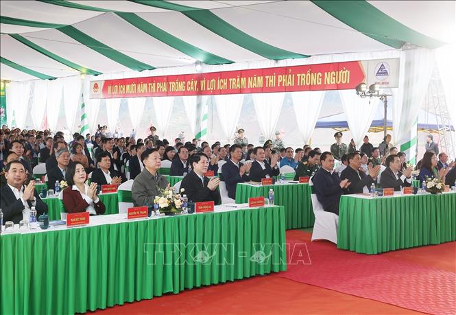 Chủ tịch nước Lương Cường dự Lễ phát động “Tết trồng cây đời đời nhớ ơn Bác Hồ” năm 2026. Ảnh: Lâm Khánh – TTXVN