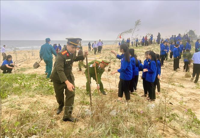 The tree planting festival in the central province of Quang Tri. VNA Photo