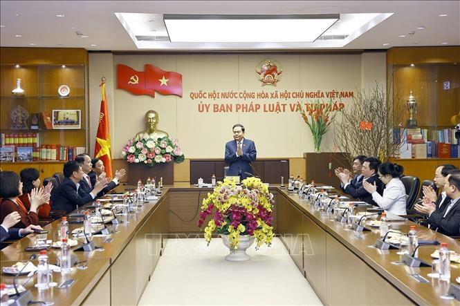 Chủ tịch Quốc hội Trần Thanh Mẫn phát biểu. Ảnh: Doãn Tấn - TTXVN