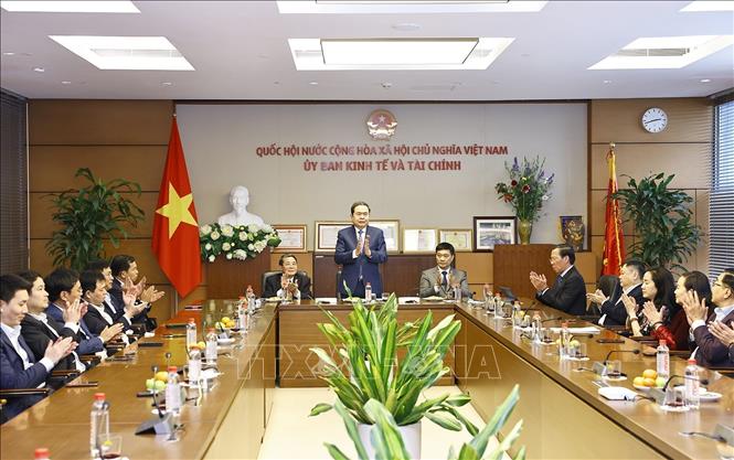 Chủ tịch Quốc hội Trần Thanh Mẫn phát biểu. Ảnh: Doãn Tấn - TTXVN