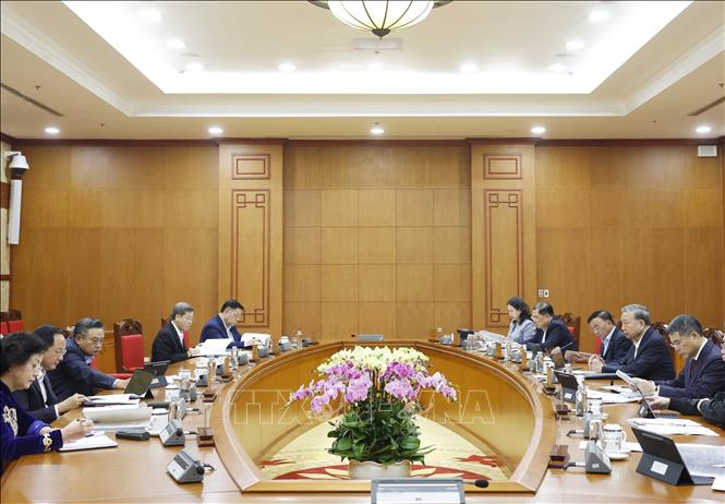 Tổng Bí thư Tô Lâm chủ trì phiên họp. Ảnh: Thống Nhất – TTXVN