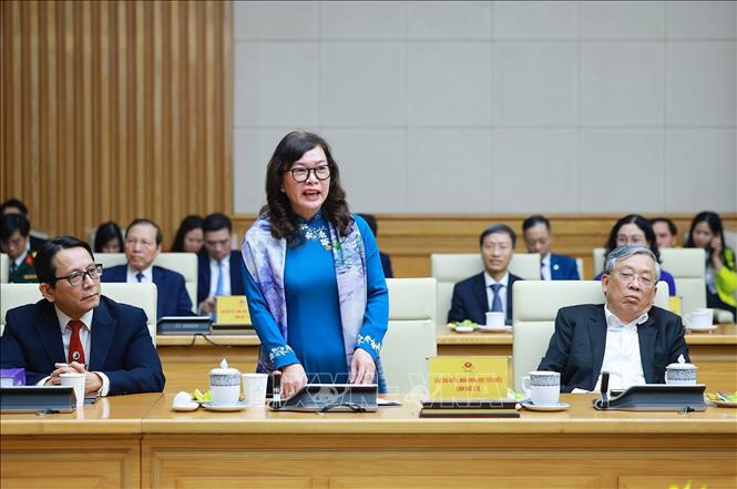 PGS.TS Nguyễn Minh Phương, Chủ tịch Hội đồng Trường Đại học Y dược Cần Thơ phát biểu. Ảnh: Dương Giang-TTXVN 
