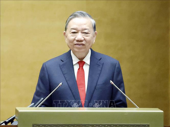 Tổng Bí thư Tô Lâm phát biểu chỉ đạo. Ảnh: Thống Nhất – TTXVN