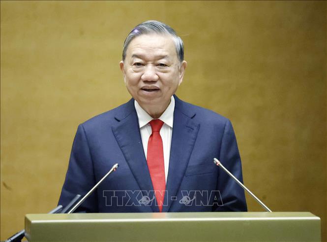 Tổng Bí thư Tô Lâm phát biểu chỉ đạo. Ảnh: Thống Nhất – TTXVN