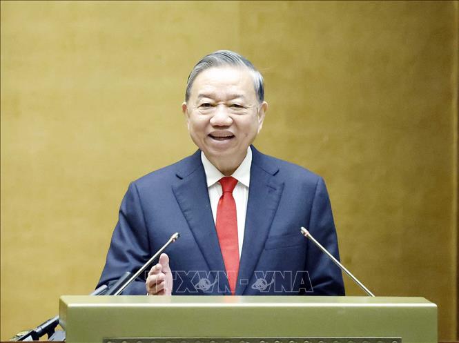 Tổng Bí thư Tô Lâm phát biểu chỉ đạo. Ảnh: Thống Nhất – TTXVN