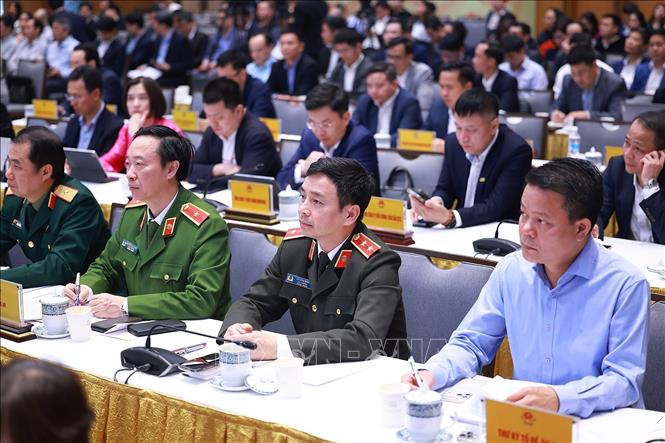 Các đại biểu tham dự phiên họp lần thứ nhất - năm 2026 của BCĐ về phát triển khoa học, công nghệ, đổi mới sáng tạo, chuyển đổi số và Đề án 06. Ảnh: Dương Giang-TTXVN
