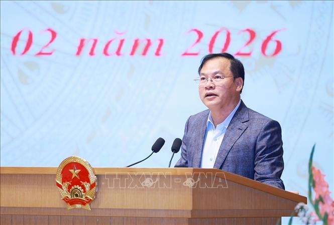 Thứ trưởng Bộ Công an Nguyễn Văn Long phát biểu. Ảnh: Dương Giang-TTXVN 
