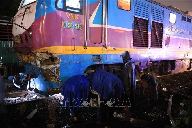 Hiện trường vụ tai nạn. Ảnh: Phạm Tuấn Anh - TTXVN