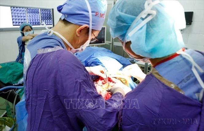 Trung tâm Phẫu thuật Thần kinh - bệnh viện Hữu nghị Việt Đức thực hiện thành công ca phẫu thuật u não bằng phương pháp “Mổ thức tỉnh” lần đầu tiên tại Việt Nam, tháng 1/2019. Ảnh: Dương Ngọc - TTXVN