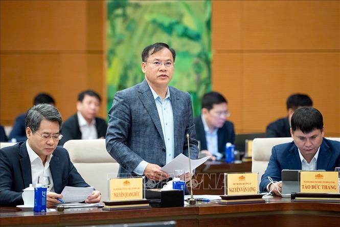 Thứ trưởng Bộ Công an Nguyễn Văn Long phát biểu. Ảnh: Doãn Tấn - TTXVN