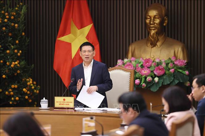 Phó Thủ tướng Hồ Đức Phớc phát biểu chỉ đạo. Ảnh: An Đăng - TTXVN