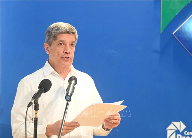 Thứ trưởng Bộ Ngoại giao Cuba Carlos Fernández de Cossío khẳng định cam kết tuyệt đối của Cuba chống lại mọi hành động và phương thức khủng bố. Ảnh: Việt Hùng-PV TTXVN tại Cuba