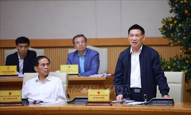 Phó Thủ tướng Hồ Đức Phớc phát biểu. Ảnh: Dương Giang-TTXVN 
