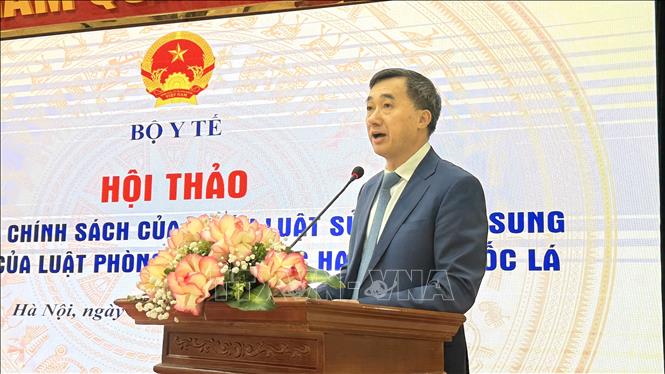 GS.TS Trần Văn Thuấn, Thứ trưởng Bộ Y tế  phát biểu. Ảnh: Ngọc Bích – TTXVN