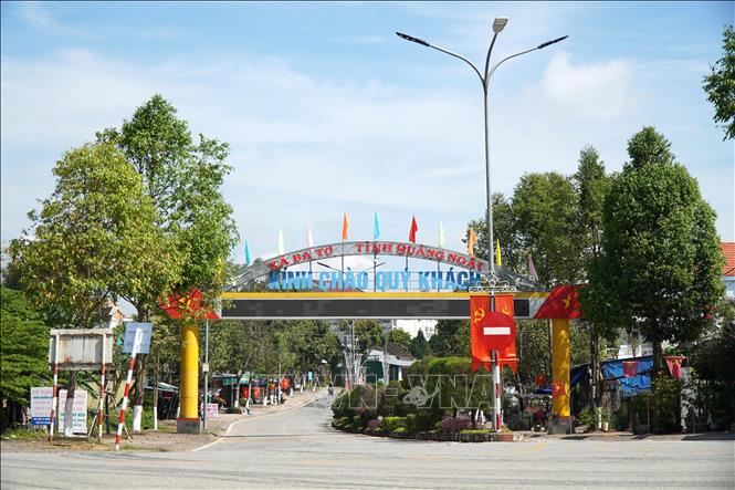 Xã Ba Tơ hiện đang trên đà phát triển, giàu mạnh. Ảnh: Lê Phước Ngọc-TTXVN