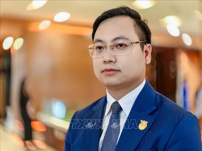 Ông Trần Quang Hưng, Chủ tịch Hội đồng quản trị Công ty Cổ phần Trung tâm Đổi mới sáng tạo Hà Nội cho rằng, HIC được kỳ vọng là “đường băng” để tri thức cất cánh, để chính sách gặp thị trường và để sáng tạo trở thành động lực tăng trưởng thực chất. Ảnh: Trung Nguyên - TTXVN