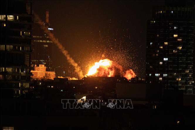 Một vụ nổ tại Tel Aviv, Israel ngày 28/2/2026. Ảnh: THX/TTXVN