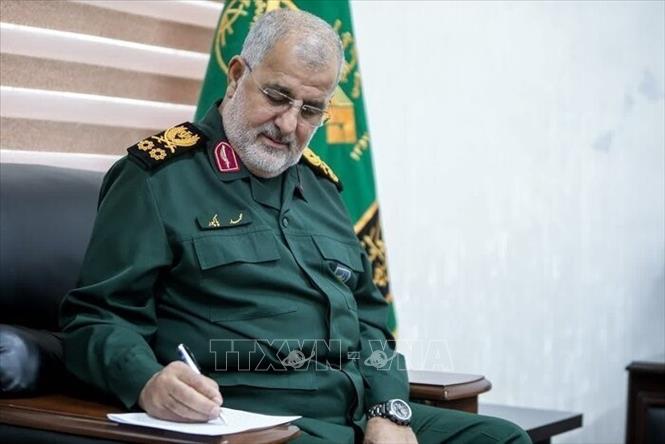 Tư lệnh Lực lượng Vệ binh Cách mạng Hồi giáo Iran (IRGC), Tướng Mohammad Pakpour. Ảnh: IRNA/TTXVN