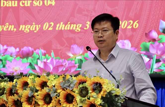 Ông Trương Hồ Hải, Viện trưởng Viện Nhà nước và Pháp luật, Học viện Chính trị Quốc gia Hồ Chí Minh, trình bày chương trình hành động tại hội nghị. Ảnh: Thanh Sang-TTXVN