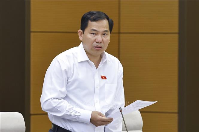 Tổng Thư ký Quốc hội, Chủ nhiệm Văn phòng Quốc hội Lê Quang Mạnh phát biểu. Ảnh: Doãn Tấn - TTXVN