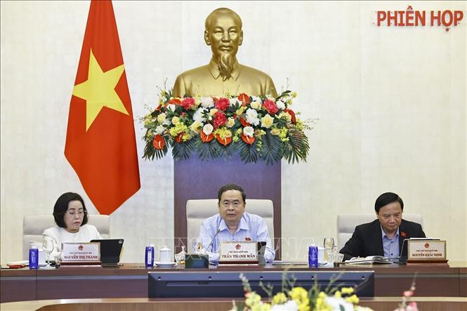 Chủ tịch Quốc hội Trần Thanh Mẫn phát biểu. Ảnh: Doãn Tấn - TTXVN
