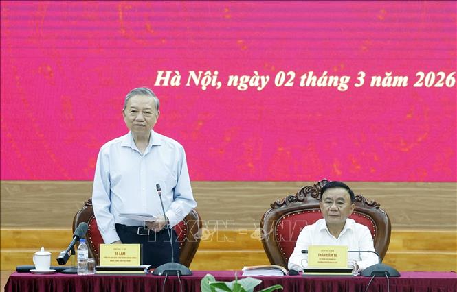 Tổng Bí thư Tô Lâm phát biểu. Ảnh: Thống Nhất – TTXVN