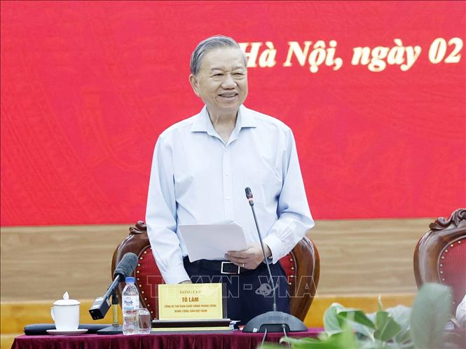 Tổng Bí thư Tô Lâm phát biểu. Ảnh: Thống Nhất – TTXVN