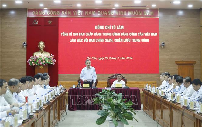 Tổng Bí thư Tô Lâm phát biểu. Ảnh: Thống Nhất – TTXVN