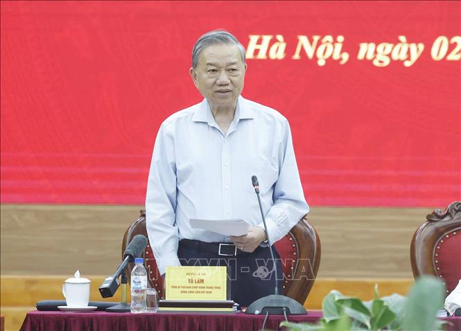 Tổng Bí thư Tô Lâm phát biểu. Ảnh: Thống Nhất – TTXVN