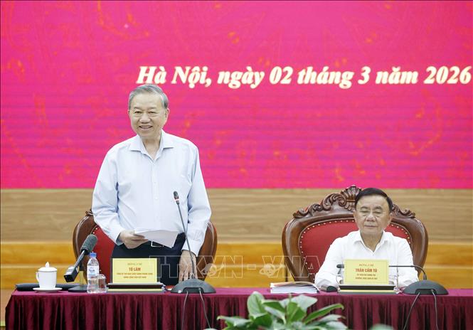 Tổng Bí thư Tô Lâm phát biểu. Ảnh: Thống Nhất – TTXVN